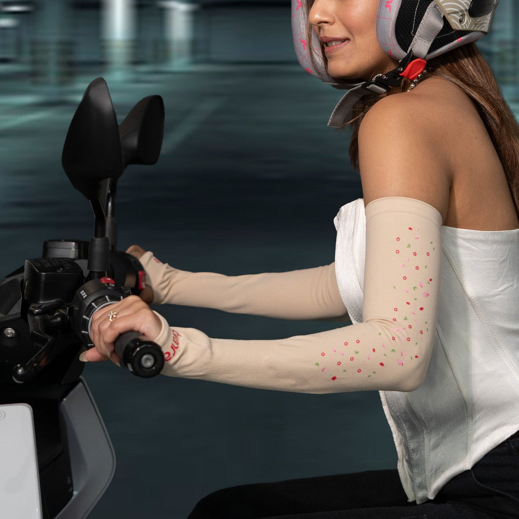 Full Arm Sleeves for Women | Petals Arm Sleeves - Skin
