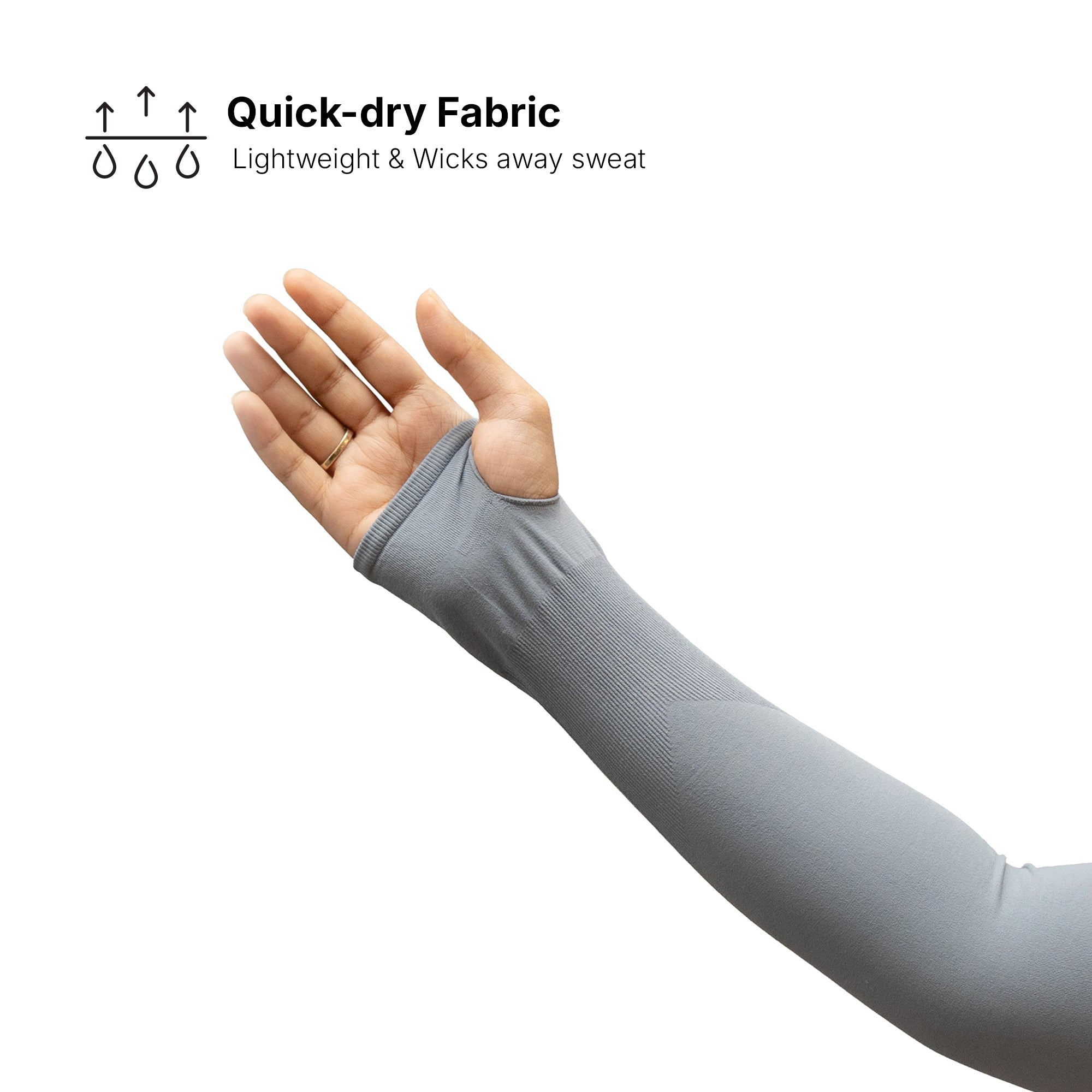 Hand Sleeves For Women | Petals Arm Sleeves - Grey