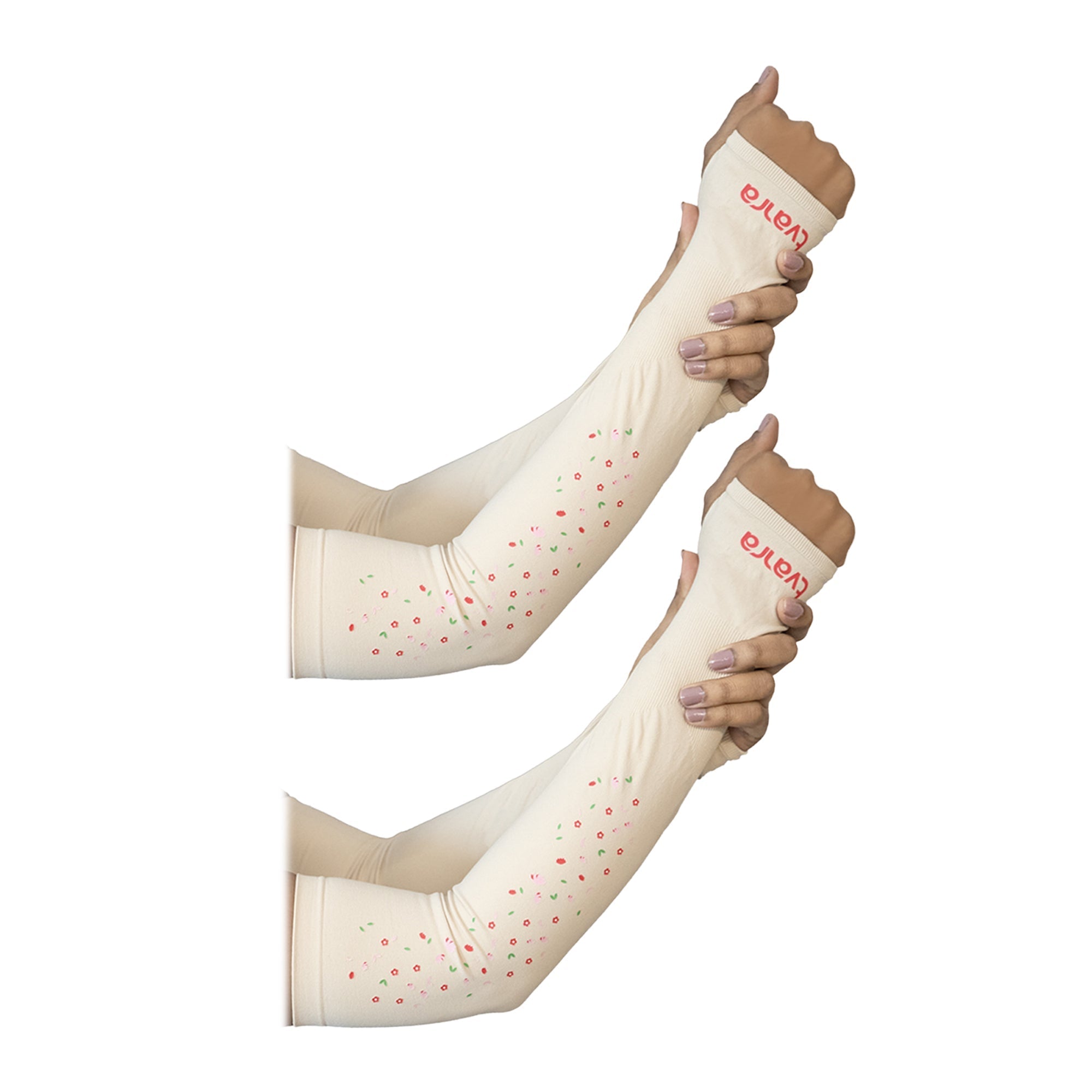 Full Arm Sleeves for Women | Petals Arm Sleeves - Skin