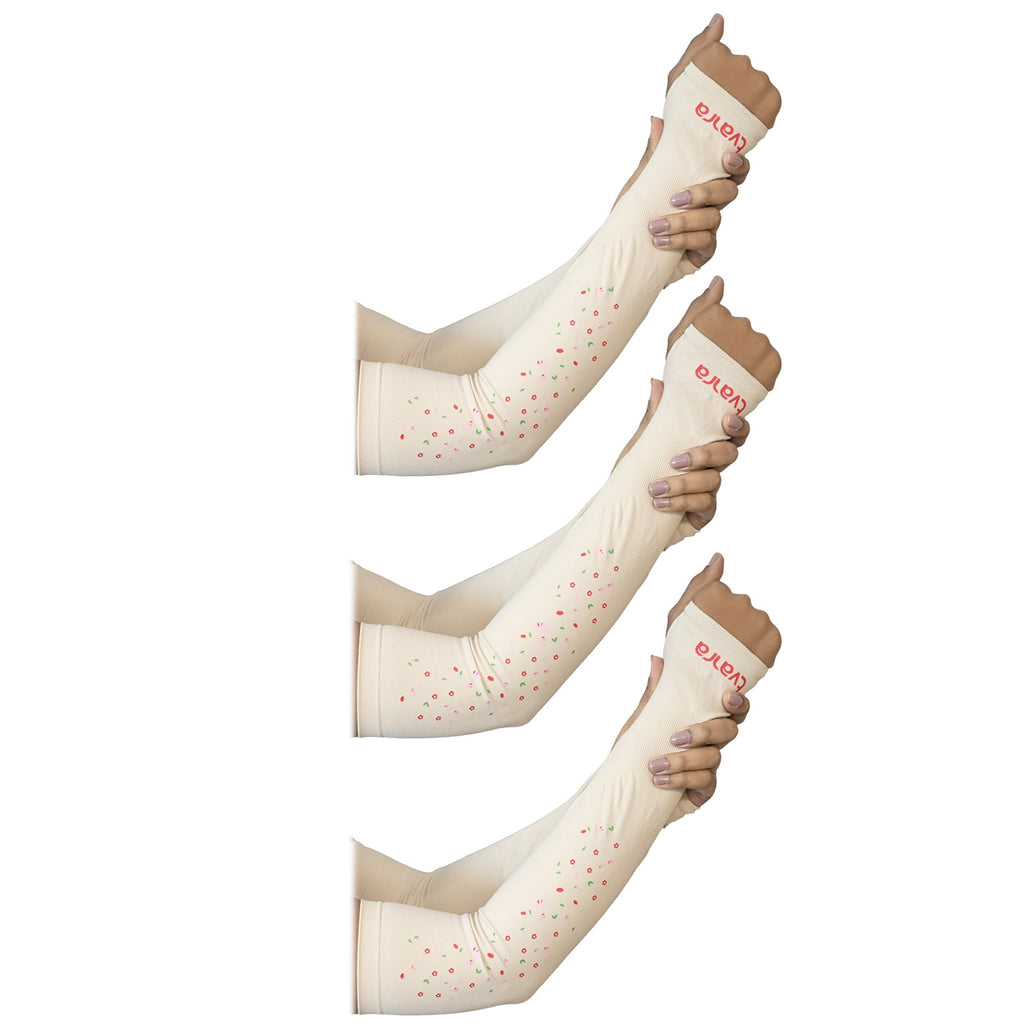 Full Arm Sleeves for Women | Petals Arm Sleeves - Skin