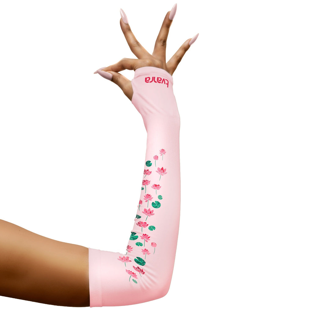 Padmaa Arm Sleeves for Ladies - Baby Pink