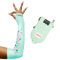 Padmaa Arm Sleeves + Secure Loop Helmet Lock Combo - Mint Green