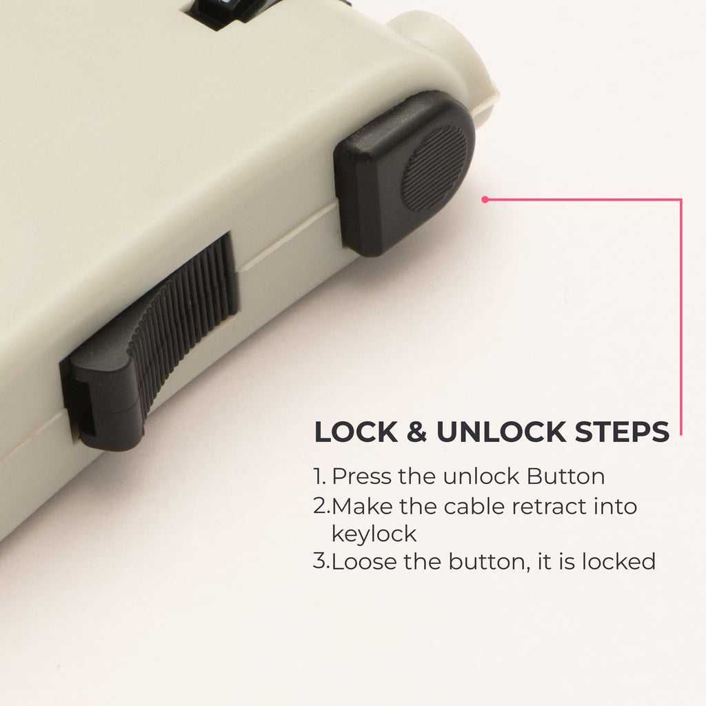 Tvarra Secure Loop Helmet Lock - Cloud Grey