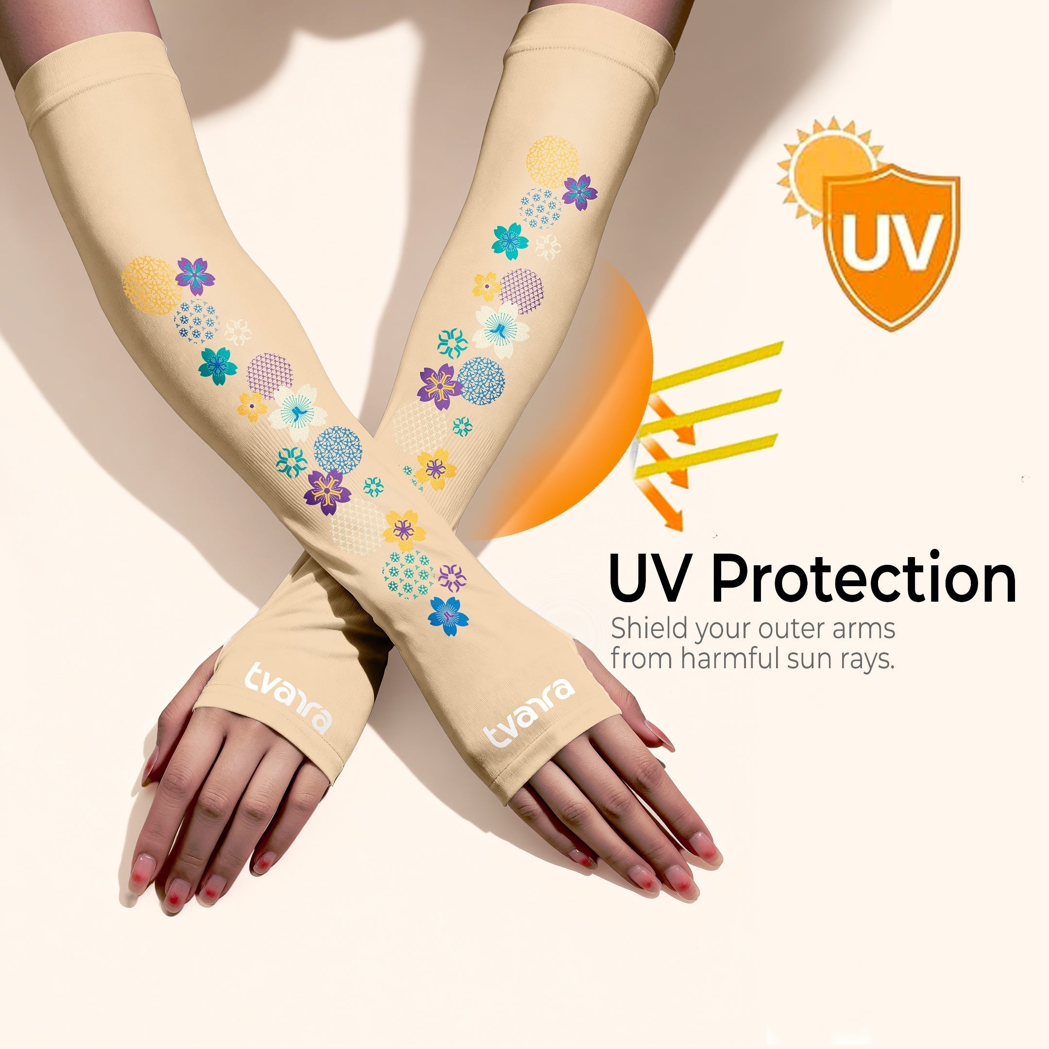Uditaa Arm Sleeves for Women – UV Protection | Tvarra