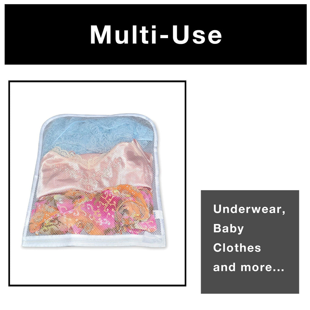 Wash Bag with Safety Zipper - 18 x 14 Inch