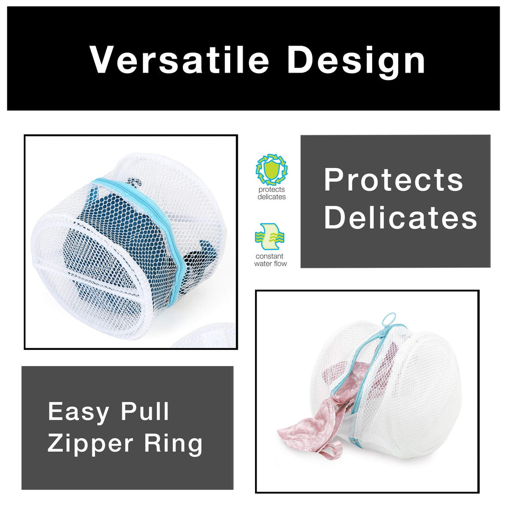 Wash Bag with Safety Zipper - 6.5 x 5.5 Inch