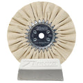 Zephyr 8" Airway Buffing Wheel + Polishing Compound Bar Kit - White/Final Finish